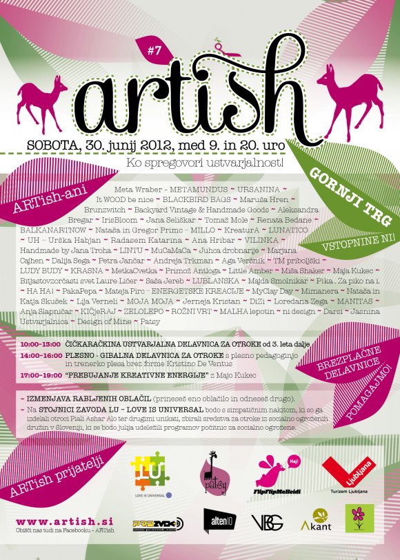 ARTish #7 - Gornji trg, Ljubljana (30/6)
